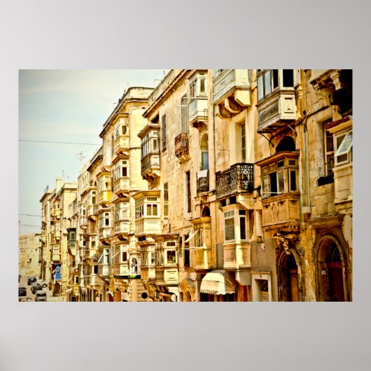 Fenster in Maltamalta, antike Fenster, Architekt Poster (Vorne)