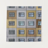 Fenster in Weiß und Beige, Gebäude Wandteppich (Vorderseite (Horizontal))