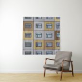 Fenster in Weiß und Beige, Gebäude Wandteppich (Beispiel (Horizontal))