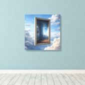 Fenster ins Nirgendwo Leinwanddruck (Insitu (Holzboden))