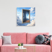 Fenster ins Nirgendwo Leinwanddruck (Insitu (Wohnzimmer))