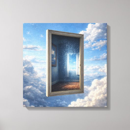 Fenster ins Nirgendwo Leinwanddruck (Vorderseite)