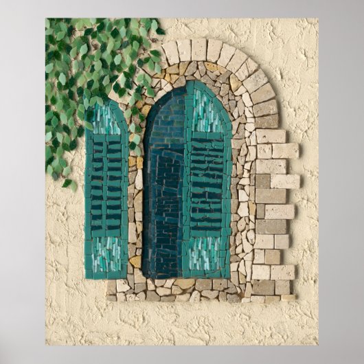 Fenster Jerusalem Poster (Vorne)
