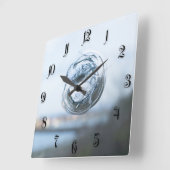 Fenster kaputt quadratische wanduhr (Winkel)