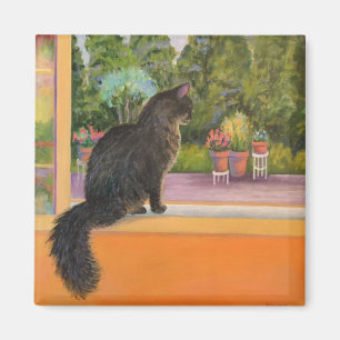 Fenster-Katze Magnet