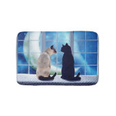 Fenster-Katzen Badematte (Vorderseite)