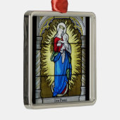 Fenster "Kirche von Madonna und Kind" Ornament Aus Metall (Rechts)
