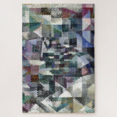 Fenster "Klaasische Abstrakte Malerei" 3 Puzzle (Vertikal)