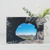 Fenster Lava bei Dimmuborgir, Myvatn Bereich - Isl Einladung (Stehend Vorderseite)