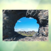 Fenster Lava bei Dimmuborgir, Myvatn Bereich - Isl Fensteraufkleber (Blatt 3)