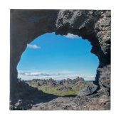 Fenster Lava bei Dimmuborgir, Myvatn Bereich - Isl Fliese (Vorderseite)
