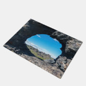 Fenster Lava bei Dimmuborgir, Myvatn Bereich - Isl Fußmatte (Schrägansicht)