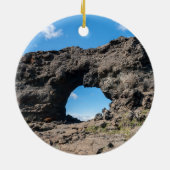 Fenster Lava bei Dimmuborgir, Myvatn Bereich - Isl Keramik Ornament (Hinten)