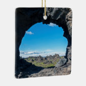 Fenster Lava bei Dimmuborgir, Myvatn Bereich - Isl Keramikornament (Rechts)