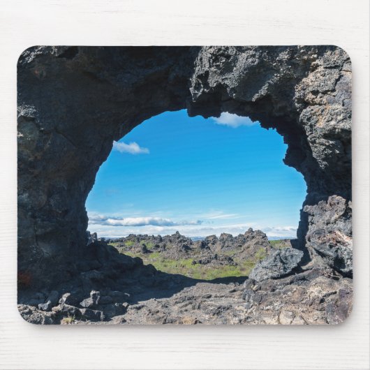 Fenster Lava bei Dimmuborgir, Myvatn Bereich - Isl Mousepad (Vorne)