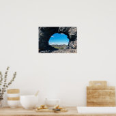 Fenster Lava bei Dimmuborgir, Myvatn Bereich - Isl Poster (Küche)