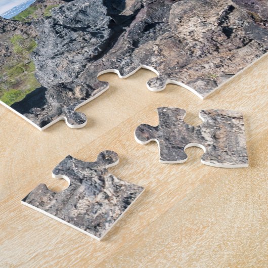 Fenster Lava bei Dimmuborgir, Myvatn Bereich - Isl Puzzle (Seite)