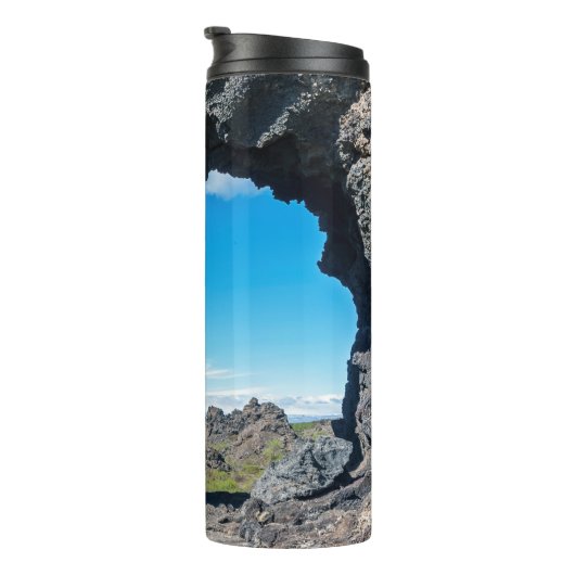 Fenster Lava bei Dimmuborgir, Myvatn Bereich - Isl Thermosbecher (Nach rechts gedreht)