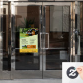 Fenster "Lawn Care Services" Fensteraufkleber (Büro Tür)