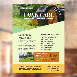 Fenster "Lawn Care Services" Fensteraufkleber
