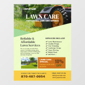 Fenster "Lawn Care Services" Fensteraufkleber (Blatt)