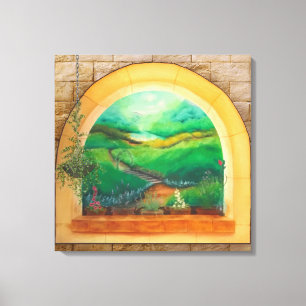 Fenster Leinwanddruck