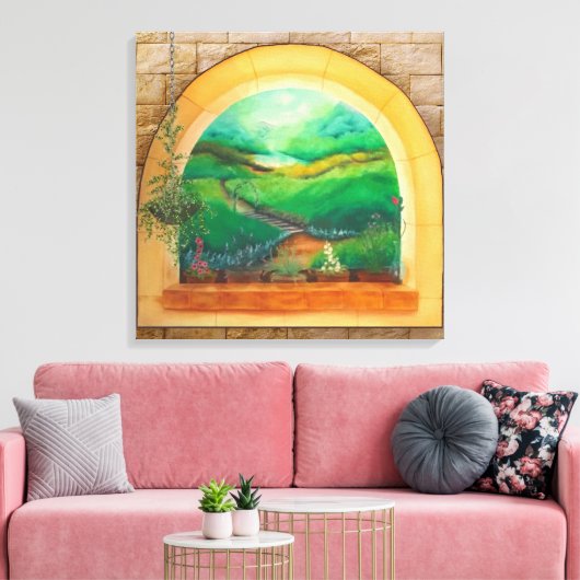 Fenster Leinwanddruck (Insitu (Wohnzimmer))