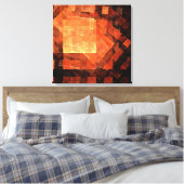 Fenster Licht Abstrakte Art Wrapped Canvas Print Leinwanddruck (Insitu (Schlafzimmer))