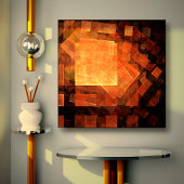 Fenster Licht Abstrakte Art Wrapped Canvas Print Leinwanddruck