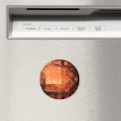 Fenster Light Abstrakt Art Round Magnet (In Situ (Geschirrspüler))