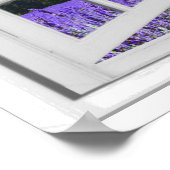 Fenster "lila Lavender Meadow Garden View Fake" Poster (Ecke)