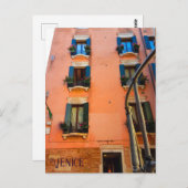 Fenster "Living Architecture" in Venedig - Blume Postkarte (Vorne/Hinten)