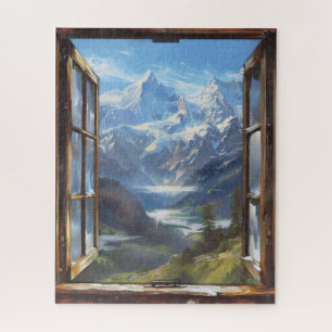 Fenster "Magische Berge" Puzzle