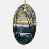 Fenster "Magnolias" und "Irische Festglasfenster" Keramik Ornament (Rechts)