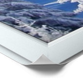 Fenster "mattierte Bäume" mit einem Poster anzeige (Ecke)