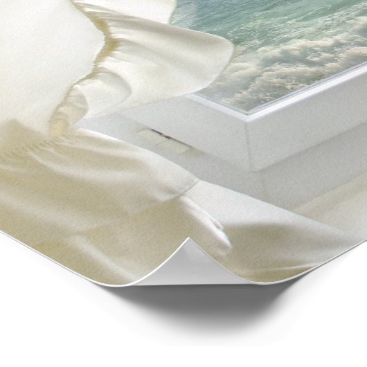 Fenster mit Ansicht - Poster (Ecke)