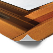 Fenster mit Aussicht - Neuer Schneefall Poster (Ecke)