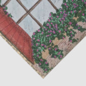 Fenster mit Bindestrichpapier Seidenpapier (Detail)