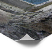 Fenster mit Blick auf den Ozean Poster (Ecke)