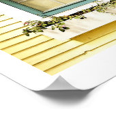 Fenster mit Blume Drucken Poster (Ecke)