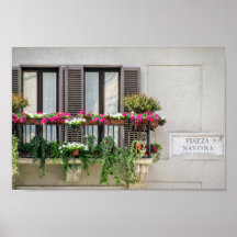 Fenster mit Blume (Italien)
