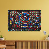 Fenster mit dem guten Samariter Leinwanddruck (Insitu (Wohnzimmer))