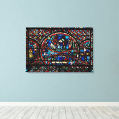 Fenster mit dem guten Samariter Leinwanddruck (Insitu (Holzboden))