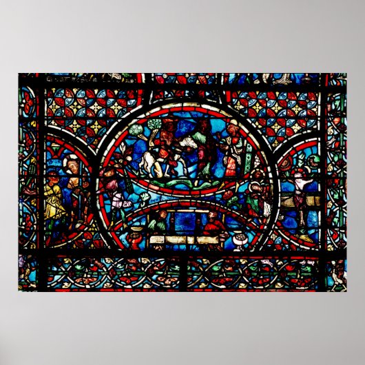 Fenster mit dem guten Samariter Poster (Vorne)