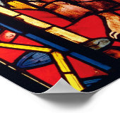 Fenster mit dem Propheten Obadiah, c.1270-75 Poster (Ecke)