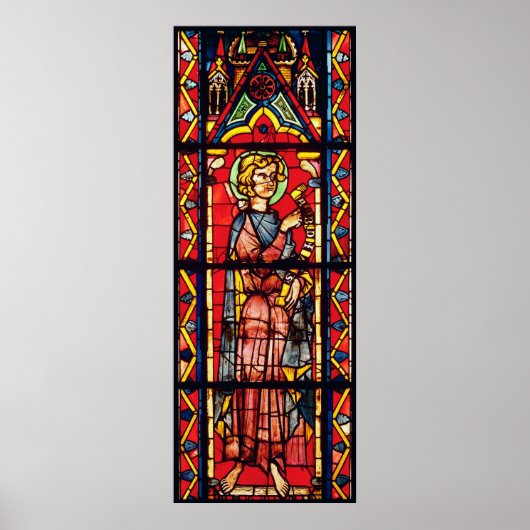 Fenster mit dem Propheten Obadiah, c.1270-75 Poster (Vorne)