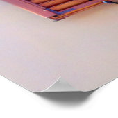 Fenster mit Holzabziehern Poster (Ecke)