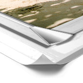 Fenster mit Imitaten zum tropischen Ozean Poster (Ecke)