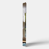 Fenster mit Spitzen-Vorhang und Tulpen Case-Mate iPhone Hülle (Rückseite / Rechts)