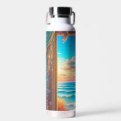 Fenster mit Suncatcher über dem Ozean Trinkflasche (Vorne)